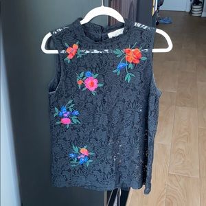 Lace Embroidered Top
